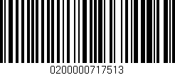 Código de barras (EAN, GTIN, SKU, ISBN): '0200000717513'