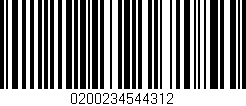 Código de barras (EAN, GTIN, SKU, ISBN): '0200234544312'