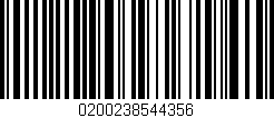 Código de barras (EAN, GTIN, SKU, ISBN): '0200238544356'