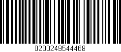Código de barras (EAN, GTIN, SKU, ISBN): '0200249544468'