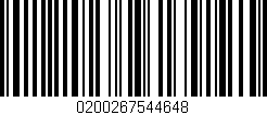 Código de barras (EAN, GTIN, SKU, ISBN): '0200267544648'