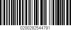 Código de barras (EAN, GTIN, SKU, ISBN): '0200282544791'