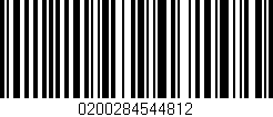 Código de barras (EAN, GTIN, SKU, ISBN): '0200284544812'
