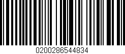 Código de barras (EAN, GTIN, SKU, ISBN): '0200286544834'