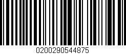 Código de barras (EAN, GTIN, SKU, ISBN): '0200290544875'