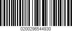 Código de barras (EAN, GTIN, SKU, ISBN): '0200296544930'