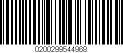 Código de barras (EAN, GTIN, SKU, ISBN): '0200299544968'