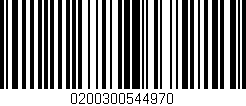 Código de barras (EAN, GTIN, SKU, ISBN): '0200300544970'