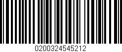 Código de barras (EAN, GTIN, SKU, ISBN): '0200324545212'