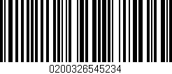 Código de barras (EAN, GTIN, SKU, ISBN): '0200326545234'