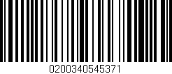 Código de barras (EAN, GTIN, SKU, ISBN): '0200340545371'