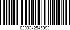 Código de barras (EAN, GTIN, SKU, ISBN): '0200342545393'