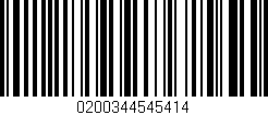 Código de barras (EAN, GTIN, SKU, ISBN): '0200344545414'