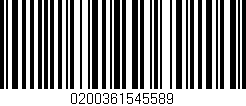 Código de barras (EAN, GTIN, SKU, ISBN): '0200361545589'