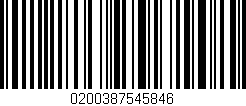Código de barras (EAN, GTIN, SKU, ISBN): '0200387545846'
