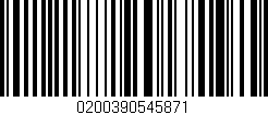 Código de barras (EAN, GTIN, SKU, ISBN): '0200390545871'