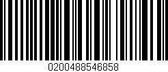 Código de barras (EAN, GTIN, SKU, ISBN): '0200488546858'