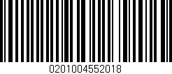 Código de barras (EAN, GTIN, SKU, ISBN): '0201004552018'