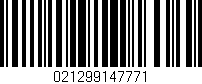 Código de barras (EAN, GTIN, SKU, ISBN): '021299147771'
