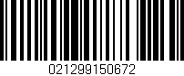 Código de barras (EAN, GTIN, SKU, ISBN): '021299150672'