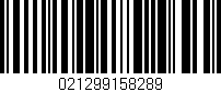 Código de barras (EAN, GTIN, SKU, ISBN): '021299158289'