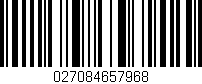 Código de barras (EAN, GTIN, SKU, ISBN): '027084657968'