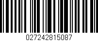 Código de barras (EAN, GTIN, SKU, ISBN): '027242815087'