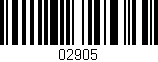 Código de barras (EAN, GTIN, SKU, ISBN): '02905'