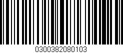 Código de barras (EAN, GTIN, SKU, ISBN): '0300382080103'