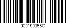 Código de barras (EAN, GTIN, SKU, ISBN): '030198955C'