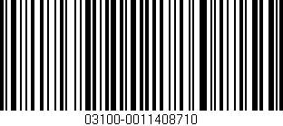 Código de barras (EAN, GTIN, SKU, ISBN): '03100-0011408710'