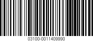 Código de barras (EAN, GTIN, SKU, ISBN): '03100-0011409990'