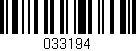 Código de barras (EAN, GTIN, SKU, ISBN): '033194'