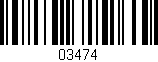 Código de barras (EAN, GTIN, SKU, ISBN): '03474'
