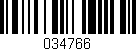 Código de barras (EAN, GTIN, SKU, ISBN): '034766'