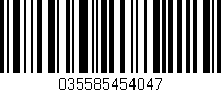 Código de barras (EAN, GTIN, SKU, ISBN): '035585454047'
