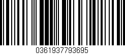 Código de barras (EAN, GTIN, SKU, ISBN): '0361937793695'