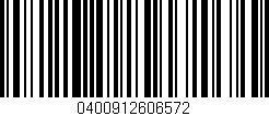 Código de barras (EAN, GTIN, SKU, ISBN): '0400912606572'