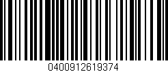 Código de barras (EAN, GTIN, SKU, ISBN): '0400912619374'