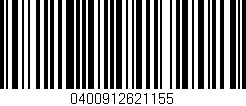 Código de barras (EAN, GTIN, SKU, ISBN): '0400912621155'