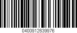 Código de barras (EAN, GTIN, SKU, ISBN): '0400912639976'