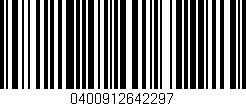 Código de barras (EAN, GTIN, SKU, ISBN): '0400912642297'