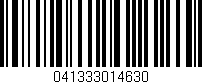 Código de barras (EAN, GTIN, SKU, ISBN): '041333014630'