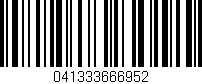 Código de barras (EAN, GTIN, SKU, ISBN): '041333666952'