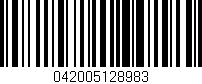 Código de barras (EAN, GTIN, SKU, ISBN): '042005128983'