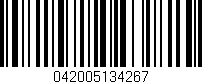 Código de barras (EAN, GTIN, SKU, ISBN): '042005134267'