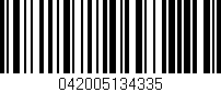 Código de barras (EAN, GTIN, SKU, ISBN): '042005134335'