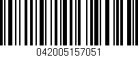 Código de barras (EAN, GTIN, SKU, ISBN): '042005157051'