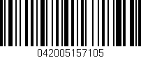 Código de barras (EAN, GTIN, SKU, ISBN): '042005157105'