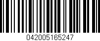 Código de barras (EAN, GTIN, SKU, ISBN): '042005165247'